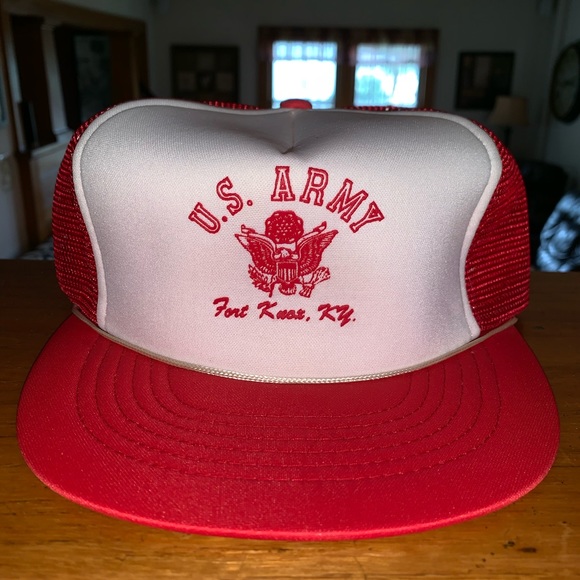 Vintage U.S. Army Fort Knox Trucker Hat - Picture 1 of 6